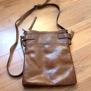 Brown Miztique cross body purse